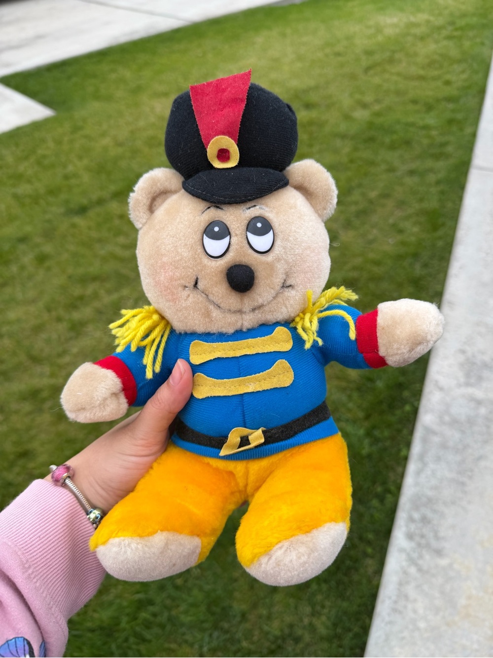Rare Vintage toy soldier bear stuffed animal plush